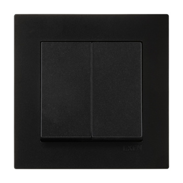 Slika EXEN Karell serijski prekidač 200-141402-202 metalik crni